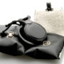 Castañuelas Capricho Negro Veteado Blanco y Verde